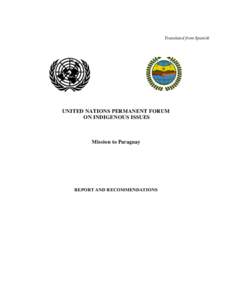 Microsoft Word - UNPFII Mission Report Paraguay ENGLISH.doc