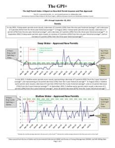 The GPI+ The	
  Gulf	
  Permit	
  Index:	
  A	
  Report	
  on	
  New	
  Well	
  Permit	
  Issuance	
  and	
  Plan	
  Approvals	
   The	
  GPI+	
  is	
  provided	
  by	
  GNO,	
  Inc.,	
  and	
  its	