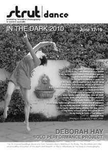 Dancing back in the dark - inMyCommunity - Perth, Western Australia:11 AM Site Search « See all local news