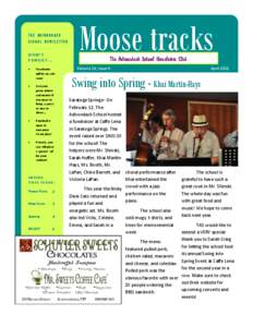 THE ADIRONDACK SCHOOL NEWSLETTER DON’T FORGET... 