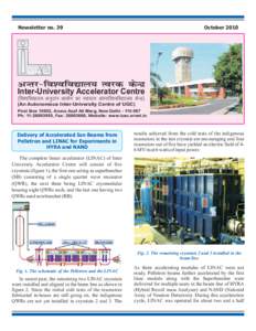 Newsletter no. 39  October 2010 U