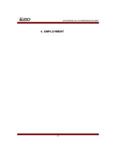 STATISTICAL COMPENDIUM[removed]EMPLOYMENT - 21 -