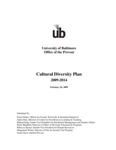 Microsoft Word - UB Diversity Plan for[removed]submitted_Feb26-09