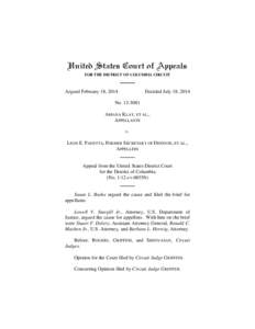 United States Court of Appeals FOR THE DISTRICT OF COLUMBIA CIRCUIT Argued February 18, 2014  Decided July 18, 2014