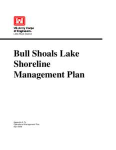 Little Rock District  Bull Shoals Lake Shoreline Management Plan
