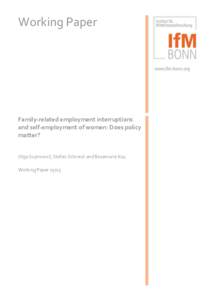 Employment compensation / Parenting / Family law / Women in the United States / Parental leave / Maternity leave in the United States / Self-employment / Motherhood penalty