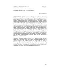 Copyright 2012 by Northwestern University School of Law Northwestern University Law Review Printed in U.S.A. Vol. 106, No. 1