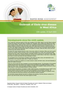RRA-Ebola haemorrhagic fever, Zaire ebolavirus, Ebolavirus-Sierra Leone, Liberia, Guinea, Spain, United States