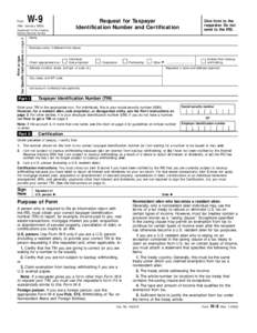 Form  W-9 (Rev. January 2003)