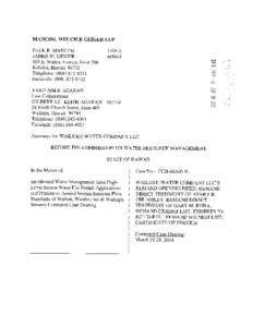 MANCINI, WELCH & GEIGER LLP PAUL R. MANCINI JAMES W. GEIGER 305 E. Wakea Avenue, Suite 200 Kahului, Hawaii[removed]Telephone: ([removed]