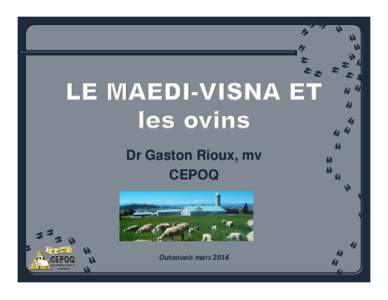 Dr Gaston Rioux, mv CEPOQ Outaouais mars 2014  