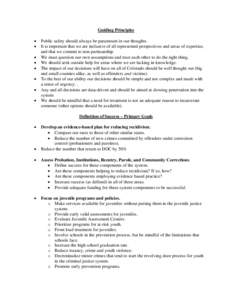 Crime prevention / Public safety / Recidivism / National Criminal Justice Association / Youth incarceration in the United States / Criminology / Law enforcement / Crime