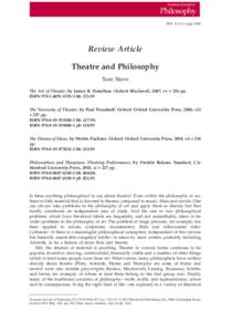 bs_bs_banner  DOI: ejopReview Article Theatre and Philosophy