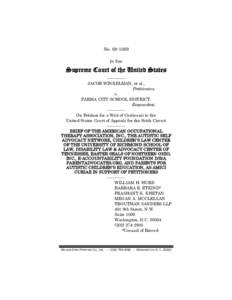 No[removed]IN THE Supreme Court of the United States ———— JACOB WINKELMAN, et al.,