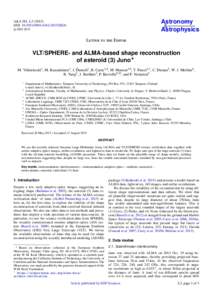 Astronomy & Astrophysics A&A 581, L3DOI: 