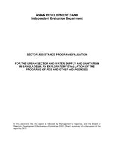 Health / Asian Development Bank / Financial services / Water supply and sanitation in Ghana / Water supply and sanitation in Benin / Health in Bangladesh / Water supply and sanitation in Bangladesh / Africa