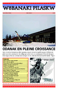 W8BANAKI PILASKW Le journal Abénaki d’Odanak Volume 5 Numéro 2  Mai 2011