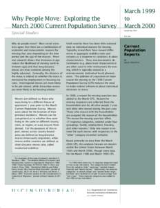 American Housing Survey / Population mobility / Demographics of the United States / United States Census Bureau / Current Population Survey