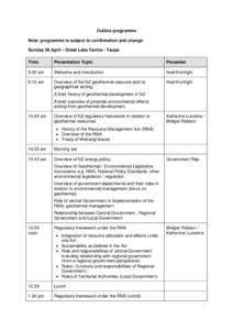 Waikato River / Taupo / Resource Management Act / Nga Awa Purua Power Station / Geography of Oceania / New Zealand / Geothermal power in New Zealand / Taupo District / Geography of New Zealand / Wairakei