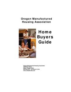 Oregon Manufactured Housing Association Home Buyers Guide