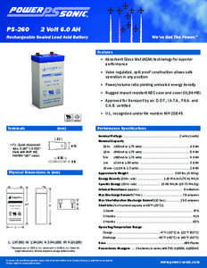 Volt / Nickel–metal hydride battery / Nickel–cadmium battery / Battery / Rechargeable batteries / Lead–acid battery