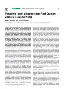 Ecology / Microbiology / Parasitology / Parasitism / Symbiosis / Optimal virulence / Virulence / Coevolution / Infectivity / Biology / Evolutionary biology / Philosophy of biology