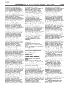 Federal Register / Vol. 70, No[removed]Thursday, September 1, [removed]Notices flannelbush), Fremontodendron mexicanum (Mexican flannelbush), Galium buxifolium (island bedstraw), Galium californicum ssp. sierrae (El Dorado 