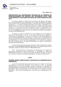 COMARCA DE GÚDAR – JAVALAMBRE C/ La Comarca s/nMora de Rubielos TERUELSUBV/04,1