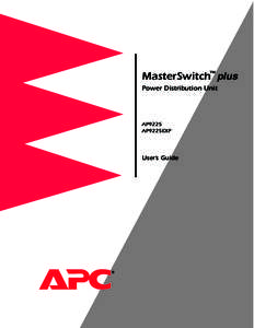 MasterSwitch™ plus Power Distribution Unit AP9225 AP9225EXP