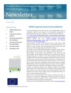 Towards a Shared Environmental Information System ENPI-SEIS Project Newsletter  ISSU E 7