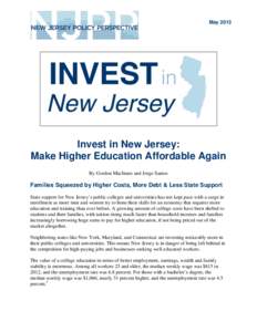 New Jersey / Coalition of Urban and Metropolitan Universities / Education / American Association of State Colleges and Universities / New Jersey City University / Public university / Tuition payments / Rutgers–Camden / Rutgers–Newark / Education in the United States / Rutgers University / Middle States Association of Colleges and Schools