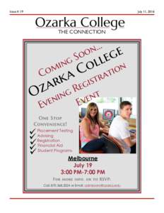 Ozarka College / Ozarka / Ash Flat /  Arkansas / Melbourne /  Arkansas