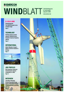 WINDBLATT E[removed]MW Schneebergerhof: First ENERCON giant on low mountain range Page 6