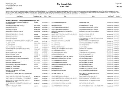 Report: r_dna_test  Registration The Kennel Club