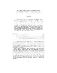 Data protection / Identity management / De-identification / Information privacy / Internet privacy / Netflix Prize / Personally identifiable information / Data Protection Directive / Medical privacy / Privacy / Ethics / Data privacy