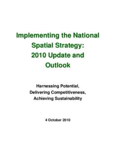 Urban studies and planning / Economy of the Republic of Ireland / European Union / National Spatial Strategy / Interreg / Sustainable transport / Regional planning / Sustainable development / Economic development / Environment / Environmental social science / Sustainability