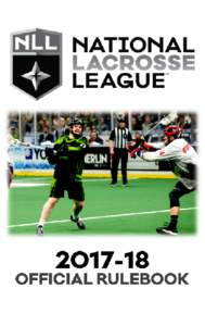NATIONAL LACROSSE LEAGUE OFFICIAL RULESSEASON TABLE OF CONTENTS Page