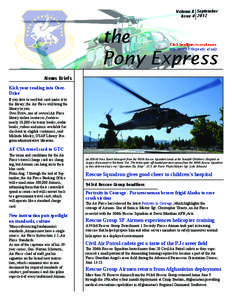 Volume X September Issue[removed]the Pony Express Click headlines to read more