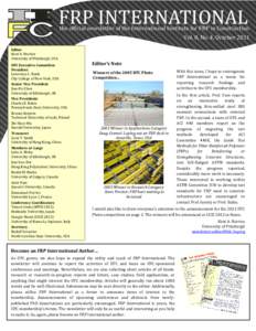 FRP INTERNATIONAL  the official newsletter of the International Institute for FRP in Construction Vol. 8, No. 4, October[removed]Editor