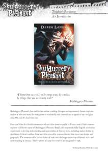 Derek Landy / HarperCollins / Skulduggery Pleasant books / Literature / Skulduggery Pleasant