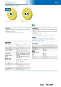 PTS  Public Transport Switch www.schurter.com/PG09_4 Switch for Public Transport Systems