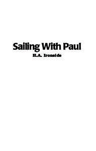 Sailing With Paul H.A. Ironside Sailing With Paul H.A. Ironside