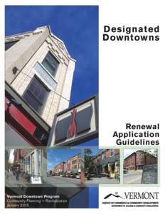 Designated Downtowns Renewal Application Guidelines