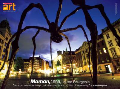 Louise Bourgeois), Maman, 1999. Image: ©Atlantide Phototravel/Corbis. Art ©The Easton Foundation/Licensed by VAGA, New York, NY. www.scholastic.com/art