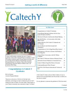 Volume 10, Issue 8  making a world of difference June 2016