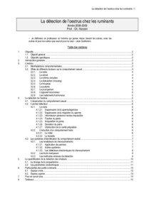 La détection de l’oestrus chez les ruminants / 1  La détection de l’oestrus chez les ruminants