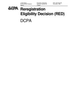 Probability / Food Quality Protection Act / Food law / Environment of the United States / Reference dose / Federal Insecticide /  Fungicide /  and Rodenticide Act / Risk assessment / Pesticide / Pesticide regulation in the United States / Risk / United States Environmental Protection Agency / Pesticides