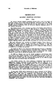 NECROLOGY ROBERT BRITTON BUFORD[removed]Dr. Robert Rritton Buford, prominent pioneer editor and civic leader of McIntoeh county, died a t his home in Eufaula, Oklahoma, July 13, 1956, a t the age of seventy-seven yea