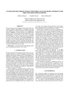 Linguistics / Computational neuroscience / Cybernetics / Artificial intelligence / Recurrent neural network / Speech recognition / Cache / N-gram / Language model / Science / Computational linguistics / Neural networks