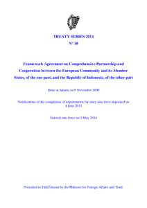 Treaty Series No 18 of 2014